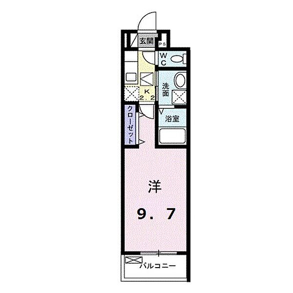 グランドールIII 105｜山口県下関市新垢田東町１丁目(賃貸アパート1K・1階・28.87㎡)の写真 その2