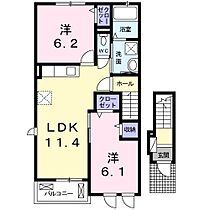 エルカーサII 201 ｜ 山口県下関市吉見里町２丁目（賃貸アパート2LDK・2階・55.85㎡） その2