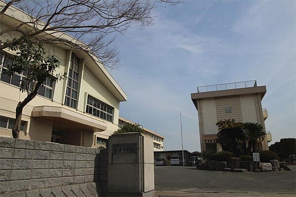 画像17:下関市立玄洋中学校（1074m）