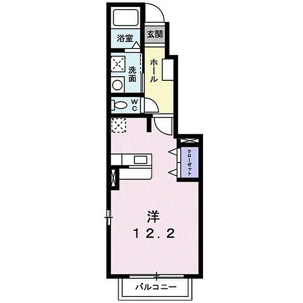 ヴァルム長府 ｜山口県下関市長府才川２丁目(賃貸アパート1R・1階・32.90㎡)の写真 その2