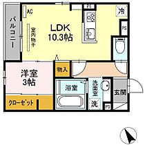 LSY55  ｜ 山口県下関市安岡駅前１丁目（賃貸アパート1LDK・1階・38.03㎡） その2