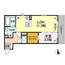 ジュリアス山の田 203 ｜ 山口県下関市山の田西町（賃貸アパート1LDK・2階・41.01㎡） その2