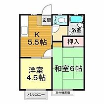 山口県下関市豊浦町大字川棚（賃貸アパート2K・2階・34.78㎡） その2