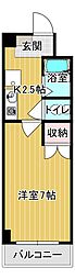 シーサー97 1Kの間取図画像