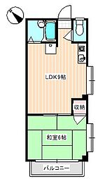 ガーデンハイツ 1LDKの間取図画像