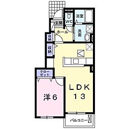 コーポME 1LDKの間取図画像