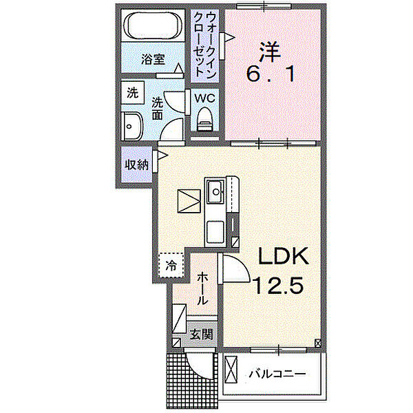 アザレアＴ　I 102｜茨城県取手市谷中(賃貸アパート1LDK・1階・44.70㎡)の写真 その2