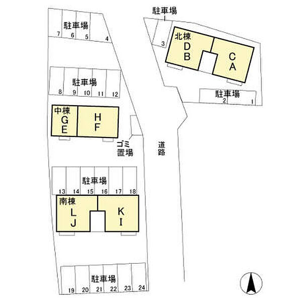 ミリューベェラージュ 北 C｜茨城県筑西市乙(賃貸アパート2DK・2階・41.41㎡)の写真 その25