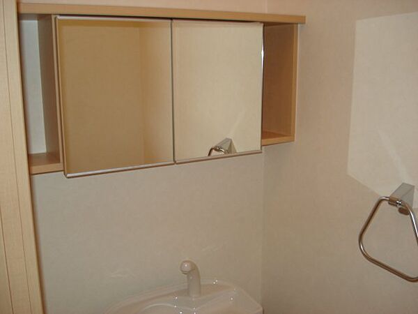 画像16:鏡付トイレ収納棚