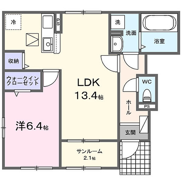 セレナヴィータIII 101｜千葉県野田市七光台(賃貸アパート1LDK・1階・50.87㎡)の写真 その2