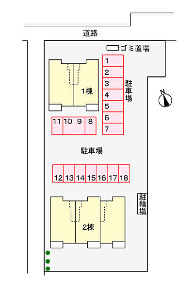 フローラルコート　I 201｜茨城県取手市椚木(賃貸アパート2LDK・2階・58.21㎡)の写真 その21