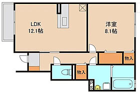 アモールIIC 101 ｜ 茨城県守谷市松ケ丘1丁目32-7（賃貸アパート1LDK・1階・51.15㎡） その2