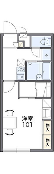 レオパレスCure 202｜茨城県坂東市岩井(賃貸アパート1K・2階・23.18㎡)の写真 その2