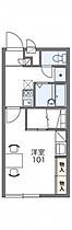 レオパレスフローラ 206 ｜ 茨城県下妻市下妻戊315-1（賃貸アパート1K・2階・23.18㎡） その2