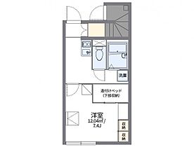 レオパレスエスピナカII 104 ｜ 茨城県稲敷郡阿見町中央2丁目（賃貸アパート1K・1階・23.27㎡） その2