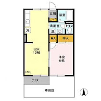 シャトレ・モリヤマB 101 ｜ 茨城県守谷市薬師台1丁目16-1（賃貸アパート1LDK・1階・40.07㎡） その2