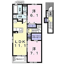 百日紅B 203 ｜ 茨城県坂東市辺田695-1（賃貸アパート2LDK・2階・59.14㎡） その2