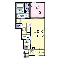 シャンテ　アルル 105 ｜ 茨城県つくば市酒丸（賃貸アパート1LDK・1階・39.17㎡） その2