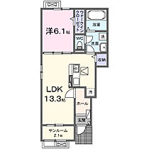 シェノンIV 101 ｜ 茨城県稲敷郡阿見町岡崎2丁目8-3（賃貸アパート1LDK・1階・50.01㎡） その2