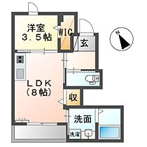 雫VI  ｜ 茨城県稲敷郡阿見町大字鈴木（賃貸アパート1LDK・1階・33.67㎡） その2