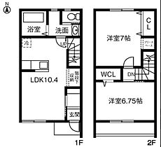 エスポワールB 102 ｜ 茨城県坂東市辺田315-2（賃貸テラスハウス2LDK・1階・59.64㎡） その2