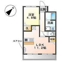 ラ・ミア・カーサ  ｜ 千葉県野田市山崎（賃貸アパート1LDK・2階・40.00㎡） その2