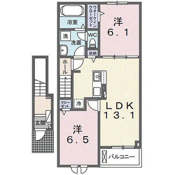 モデルノIV 203｜茨城県取手市谷中(賃貸アパート2LDK・2階・59.58㎡)の写真 その2