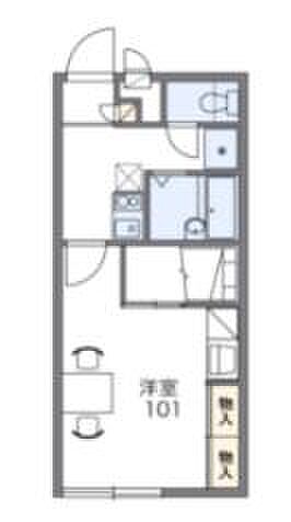 レオパレスソレーユII 306｜茨城県牛久市栄町1丁目(賃貸マンション1K・3階・23.18㎡)の写真 その2