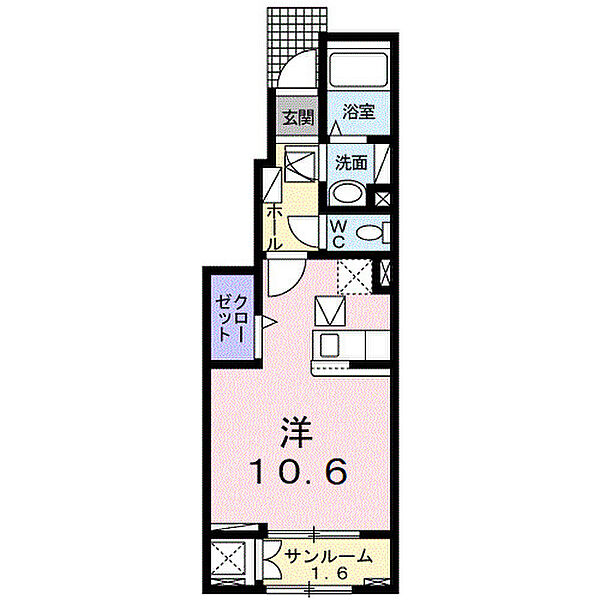 リオンリゾートIX 102｜茨城県つくば市上横場(賃貸アパート1R・1階・32.43㎡)の写真 その2