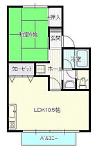 パルム弐番館 202 ｜ 茨城県牛久市ひたち野東5丁目31-1（賃貸アパート1LDK・2階・40.00㎡） その2