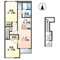 Green garden（グリーン　ガーデン） 202 ｜ 茨城県石岡市東成井（賃貸アパート2LDK・2階・56.20㎡） その2