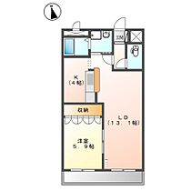 リバーフィールド 105 ｜ 茨城県つくば市高野台2丁目（賃貸マンション1LDK・1階・51.30㎡） その2