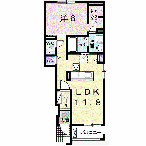 コート・ダジュール愛戸 104｜茨城県龍ケ崎市愛戸町(賃貸アパート1LDK・1階・45.33㎡)の写真 その2