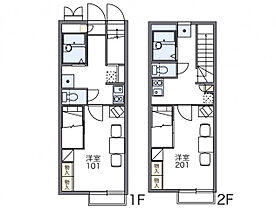 レオパレス新町 201 ｜ 茨城県稲敷郡阿見町大字青宿707-1（賃貸アパート1K・2階・26.08㎡） その2