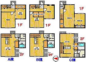 レイクヒル城ノ内 B ｜ 茨城県龍ケ崎市城ノ内5丁目24-2（賃貸テラスハウス2LDK・1階・62.93㎡） その2