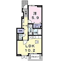 ヴィラクロエIII 103 ｜ 茨城県土浦市西根南1丁目12-27（賃貸アパート1LDK・1階・43.12㎡） その2