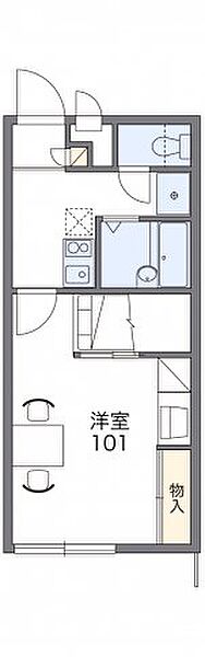 レオパレスパイン　ブルーム　II 208｜千葉県柏市弥生町(賃貸アパート1K・2階・23.18㎡)の写真 その2