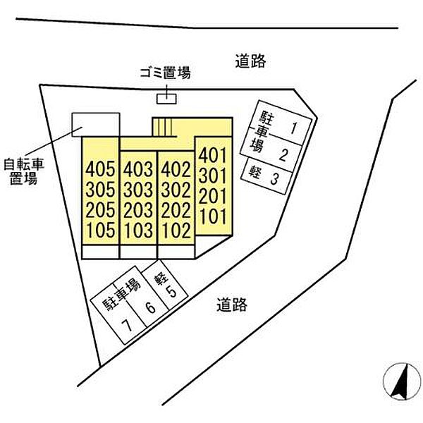 プレシア 201｜千葉県柏市北柏1丁目(賃貸アパート1K・2階・29.40㎡)の写真 その3