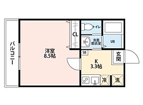 ルミエール 102 ｜ 千葉県柏市大室1丁目14-6（賃貸アパート1K・1階・26.49㎡） その2