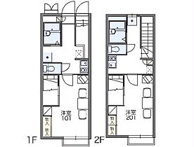 レオパレスグリーンタカタ 201 ｜ 千葉県柏市高田505-2（賃貸アパート1K・2階・26.08㎡） その2