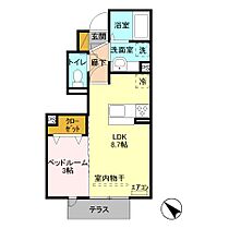 ラ・セゾンクレール 103 ｜ 千葉県柏市松ケ崎402-1（賃貸アパート1LDK・1階・30.48㎡） その2