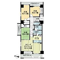 ライオンズステージ常盤平　1番館 0201 ｜ 千葉県柏市南増尾（賃貸マンション3LDK・2階・85.28㎡） その2