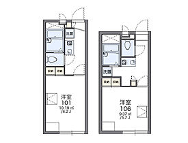 レオパレスルーチェ 104 ｜ 千葉県柏市篠籠田1395-8（賃貸アパート1K・1階・19.87㎡） その2