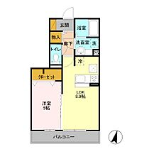 クレアI 102 ｜ 千葉県流山市大字東深井346-1（賃貸アパート1LDK・1階・36.43㎡） その2