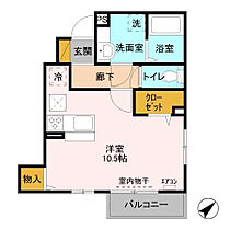 カロン 101 ｜ 千葉県流山市おおたかの森東4丁目2-7（賃貸アパート1R・1階・31.17㎡） その2