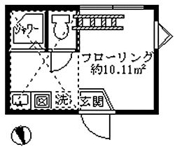 フェリスウインク 101 ｜ 東京都中野区江古田３丁目3-14（賃貸アパート1R・1階・10.11㎡） その2