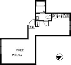 ドミールK西荻南 301 ｜ 東京都杉並区西荻南２丁目25-1（賃貸マンション1R・3階・31.04㎡） その2