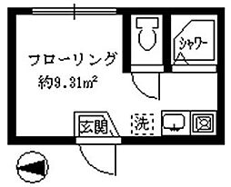 フェリスオーキッド ワンルームの間取図画像