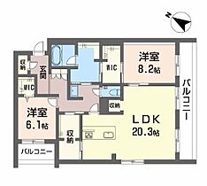 徳島県徳島市西新町１丁目（賃貸マンション2LDK・2階・97.28㎡） その2