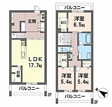 徳島県徳島市西新町１丁目（賃貸マンション3LDK・2階・110.70㎡） その2